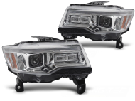 Přední světla s LED pro JEEP GRAND CHEROKEE 2014-2021 chromová