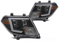 Přední světla s LED pro NISSAN FRONTIER 2010-2014 černá
