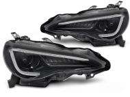 Přední světla s LED pro TOYOTA GT86 2012-2021 černá