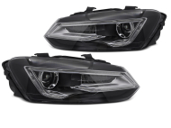 Přední světla s LED pro VW Polo V 2009-2017 černá