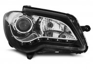 Přední světla s LED VW Touran 1T GP 06- černá