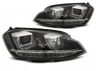 Přední světla U-LED BAR VW Golf 7 9-14 černé