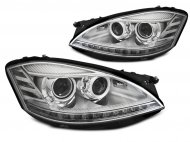 Přední světla xenon D1S, LED SEQ blinkr, AFS, Mercedes-Benz S W221 05-09 chromová