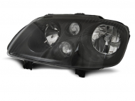 Přední světlo čiré černé levé VW TOURAN 03-06