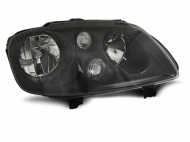 Přední světlo čiré černé pravé VW TOURAN 03-06