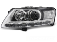 Přední světlo čiré levé pro AUDI A6 C6 2009-2011 xenon