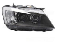 Přední světlo čiré pravé pro BMW X3 F25 2010-2014 xenon