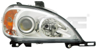 Přední světlo levé - Mercedes Benz M W163 2001-2005