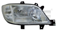 Přední světlo pravé - Mercedes Benz SPRINTER 901-905 2000-2002 bez motorku