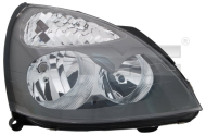 Přední světlo pravé - RENAULT CLIO II 2001-2005 RH ELEC W/O MTR GREY H1/H7