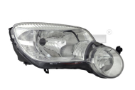 Přední světlo pravé - ŠKODA YETI 2009-2013 H4/H7