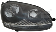 Přední světlo pravé - VW GOLF V 2003-2009 černé
