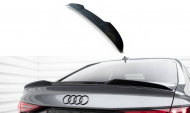 Prodloužení spoileru 3D Audi A3 / A3 S-Line / S3 / RS3 Sedan 8Y černý lesklý plast
