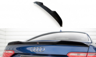 Prodloužení spoileru 3D Audi A5 / A5 S-Line / S5 Coupe 8T černý lesklý plast