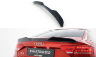 Prodloužení spoileru 3D Audi A5 Sportback S-Line 8T Facelift černý lesklý plast