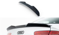 Prodloužení spoileru 3D Audi S4 Sedan B8 Facelift černý lesklý plast