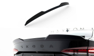 Prodloužení spoileru 3D Škoda Octavia RS Liftback Mk4 Facelift černý lesklý plast