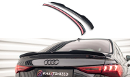 Prodloužení spoileru Audi A3 / A3 S-Line Sedan 8Y černý lesklý plast