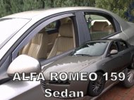 Protiprůvanové plexi, ofuky skel - Alfa Romeo 159 4d 11- sedan (+zadní)