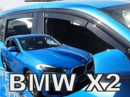 Protiprůvanové plexi, ofuky skel - BMW X2 F39 18- (+zadní)