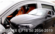 Protiprůvanové plexi, ofuky skel - BMW X6 14-19R (+zadní)