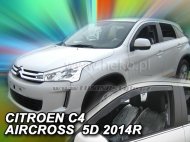 Protiprůvanové plexi, ofuky skel - Citroen C4 Aircross 5dv. 12-