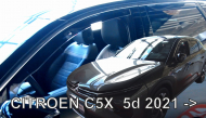 Protiprůvanové plexi, ofuky skel - Citroen C5 X 2021- (+zadní) htb