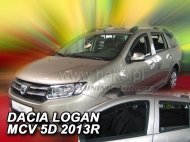Protiprůvanové plexi, ofuky skel - Dacia Logan MCV II 5dv.13- (+zadní)