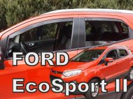 Protiprůvanové plexi, ofuky skel - Ford Ecosport 5dv 14- (+zadní)