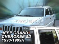 Protiprůvanové plexi, ofuky skel - Jeep Grand Cherokee 5dv. 93--99 (+zadní)