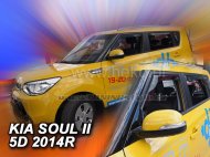 Protiprůvanové plexi, ofuky skel - Kia Soul II 5dv. 14- (+zadní)