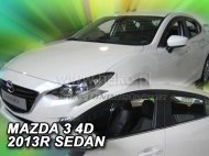 Protiprůvanové plexi, ofuky skel - Mazda 3 III 4/5dv. 13- (+zadní) sed/htb