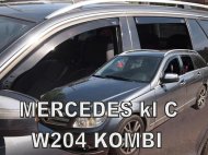 Protiprůvanové plexi, ofuky skel - Mercedes C W204 5dv 07- (+zadní) combi