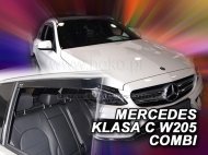 Protiprůvanové plexi, ofuky skel - Mercedes C W205 14- (+zadní) combi