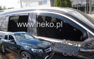 Protiprůvanové plexi, ofuky skel - Mercedes GLC X253 5dv 16- (+zadní)