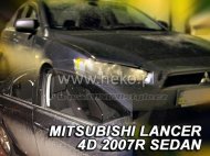 Protiprůvanové plexi, ofuky skel - Mitsubishi Lancer 5dv. 07- přední krátký