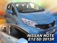 Protiprůvanové plexi, ofuky skel - Nissan Note II E12 5dv. 13- (+zadní) htb