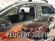 Protiprůvanové plexi, ofuky skel - Peugeot 3008 5dv 17- (+zadní)