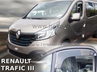 Protiprůvanové plexi, ofuky skel - Renault Trafic III 14- přední krátký