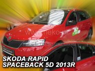 Protiprůvanové plexi, ofuky skel - Škoda Rapid spaceback 5dv. 13- (+zadní)