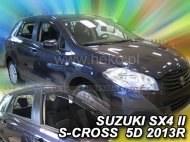 Protiprůvanové plexi, ofuky skel - Suzuki SX4 II S-Cross 5dv. 8/13- (+ zadní)
