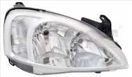 REFLEKTOR PR OPEL CORSA C 00-02 H7/H7