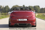 Rieger spoiler pod zadní nárazník Peugeot 307, plast ABS bez povrchové úpravy, pro vozy se 4 konc...