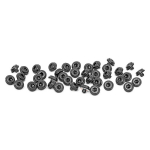 Rivet kit for fender flares black Rough Country