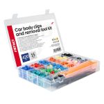 Sada sponek karoserie a nástrojů pro demontáž 420+15 ks AMIO