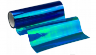 Samolepící stylingová transparetní folie chameleon 30x100cm - modrý