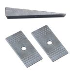 Shims 2 degree for 2,5" wide leaf springs aluminium Rubicon Express