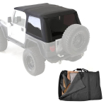 Soft top Slant Black Diamond with storage bag Smittybilt