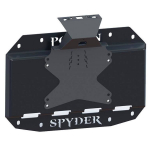 Spare tire carrier delete plate with camera mount Poison Spyder