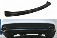Splitter zadní, prostřední Audi A5 S-Line 11-15 (bez žeber) černý lesklý plast